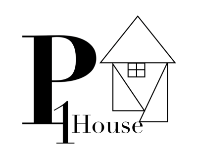 Logo for a property company black and white design digital art illustration logo
