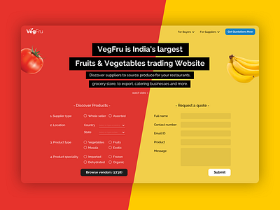 VegFru - Landing page