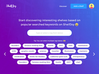 Book discovery on ShelfJoy 📚 👀 book books discover discovery find keywords popular read reading search shelves tags