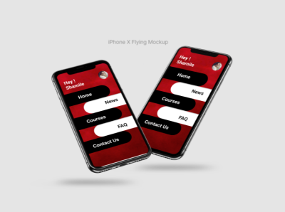 Flying Mockup- Sample Using Figma