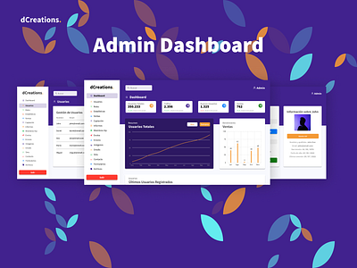 Admin Dashboard UI aplicacion web app crm dashboard design diseño web figma graphic design illustration ui ux