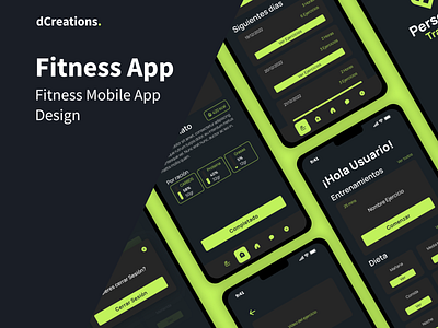 Fitness Mobile App - UX/UI Design