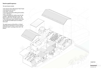 P U L S E - I S O M E T R I C architecture branding design drawing interior interiorarchitecture isometric pulse worklifebalance