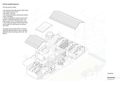 P U L S E - I S O M E T R I C architecture branding design drawing interior interiorarchitecture isometric pulse worklifebalance