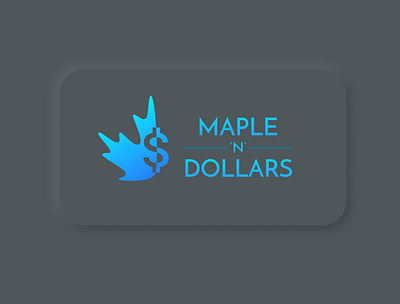 Maple and dollars - Logo Design branding design figma icon logo vector