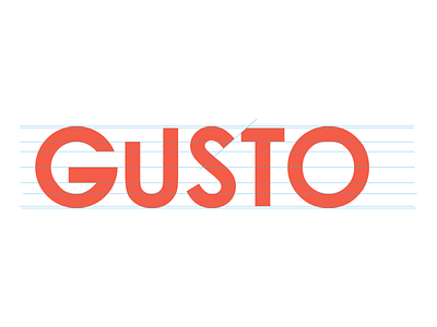 Gusto wordmark - work in progress logo logo design logodesign logomark wordmark