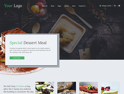 Meal Website Design