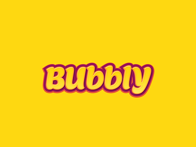 Bubbly Logo brand bubbly candy corporate designer identity logo logos logotype sweet type typography