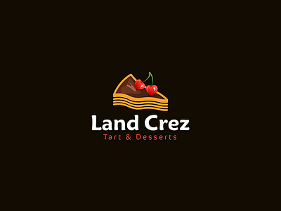 Land Crez LOGO brand bubbly candy corporate designer identity logo logos logotype sweet type typography