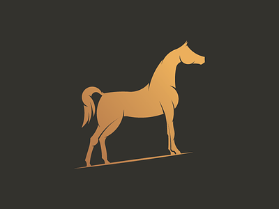 Horse Logo animal black designer freelancer gold grid horse logo logos white