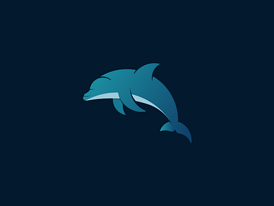 Dolphin Logo| Day 02 blues brand design dolphin fish identity logo sea