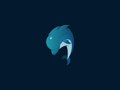 Dolphin Logo | Day 03 blues brand design dolphin fish identity logo sea