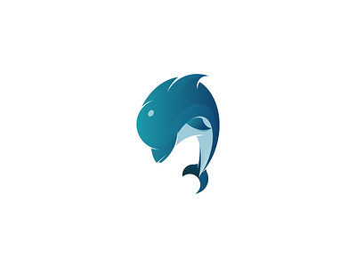 Dolphin Logo | Day 03 blues brand design dolphin fish identity logo sea