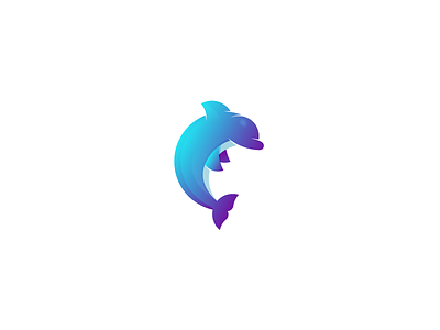 Dolphin Logo | Day 04 blues brand design dolphin fish identity logo sea