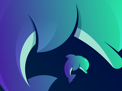 Dolphin Logo | Day 05 blues brand design dolphin fish identity logo sea