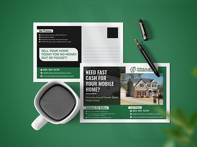 Real estate postcard design