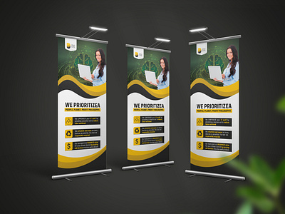 Corporate Business Roll Up Banners banner banner design creativity design illustration roll up roll up banner