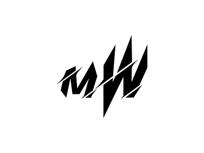 mW logo design graphic design logo vector