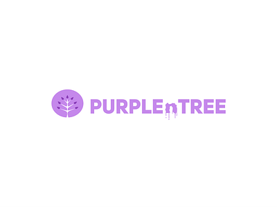 Purplentree logo design graphic design logo typography vector