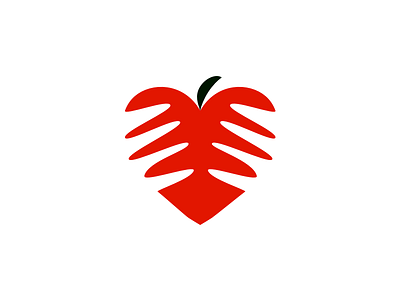Apple for Heart and Bones design graphic design logo vector