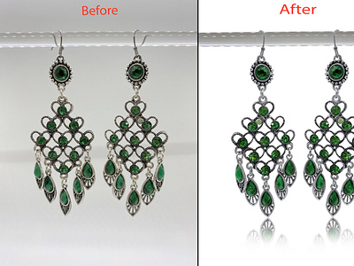 jewelry retouching color creations and background remove.