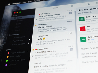[wip] New Generation of Email App for Mac! app emailapp mac mail mailapp sparrow