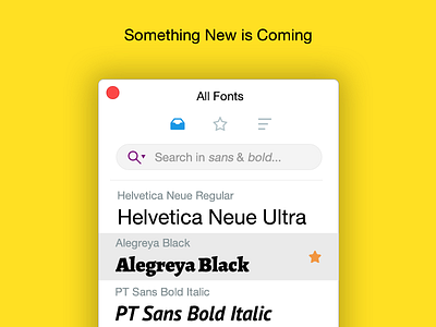 Something New app design font font manager mac rightfont web