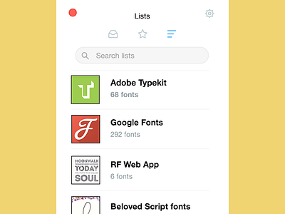 Fontlits in RightFont app font manager mac