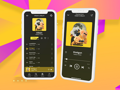 Music Player ui app design design graphic design music ui ui inspiration ui ux design user interface ux web design