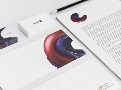 Produnoa Identity brand branding colorful design editorial identity stationery