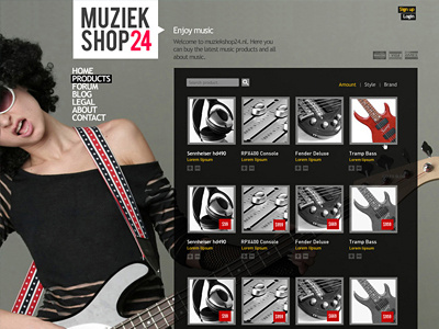 Music Portal cms design music portal shop site web website wordpress