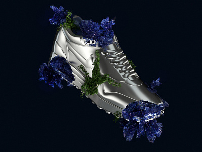 Nike concept aluminium colorful crystal diamond ivy metal nature nike shoe