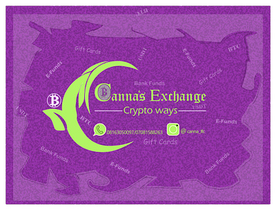 Canna's Exchange Ad branding design