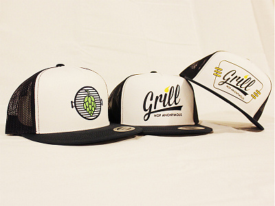 Grill Hop Anonymous Hats barbecue bbq caps hats
