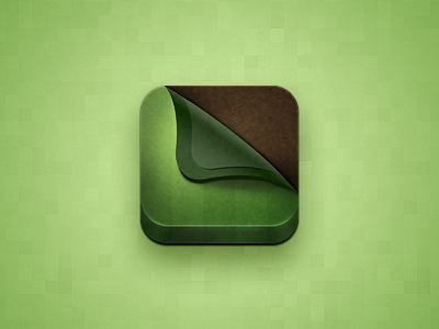 iPad Lawn App Icon app grass green icon ios ios icon ipad lawn soil turf