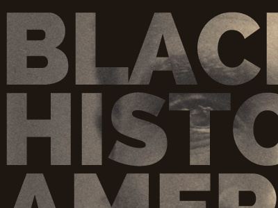 American History Preview america black history typography web design