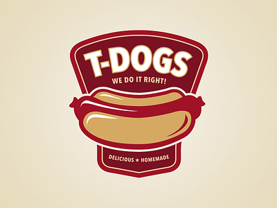 Tdogs Logo Concept 1 brand food hotdog identity logo