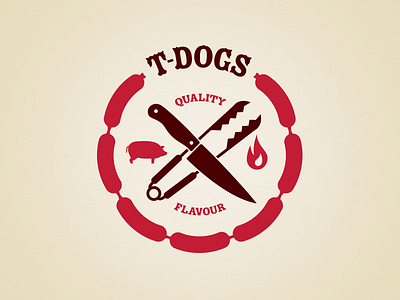 Tdogs Logo Concept 3 brand food hotdog identity logo