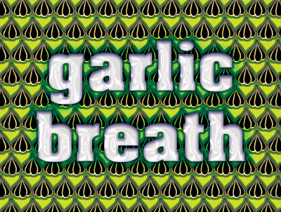 Garlic Breath branding design illustration logo typography