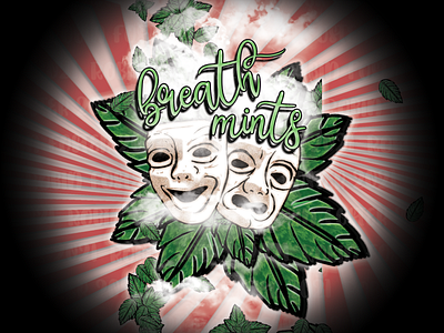 Breath Mints branding design illustration logo typography