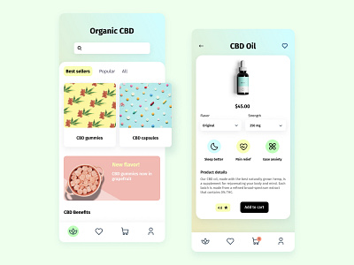 CBD app concept