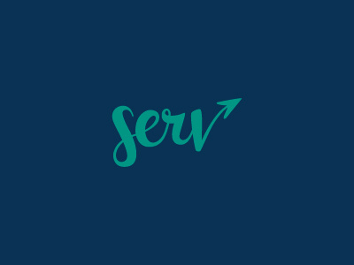 SERV handlettering lettering logo