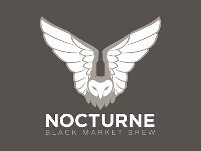 Nocturne Logo beer logo nocturne owl prohibition