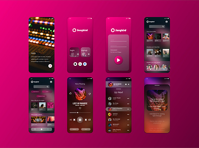 Music player app mockup. My first design :D app branding design graphic design logo mockup music player