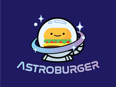 Sci-Fi Burger Restaurant Logo