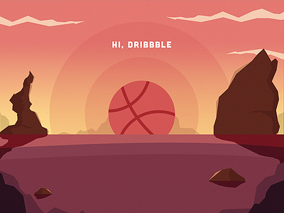 Going into the Dribbble - First shot!