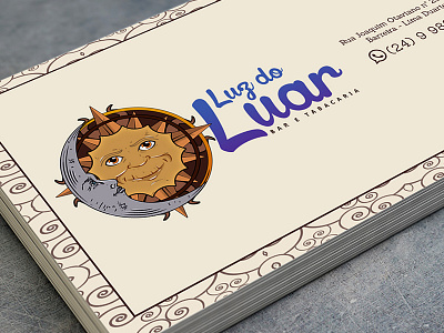 Logo "Luz Do Luar" logo mg moon sun tobacco visual identidy