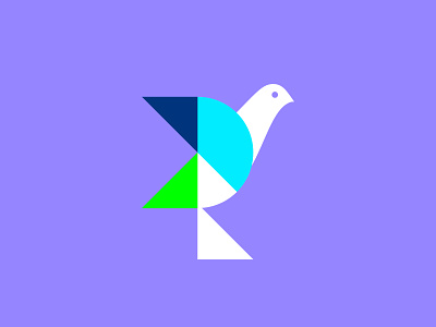 Peace & Techonology app awards bird digital flying global icon logo peace pigeon social symbol technology