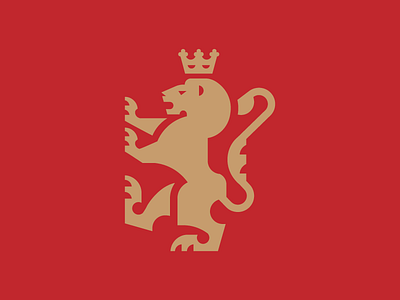 Gold lion classy gold icon lion logo minimal royalty simple