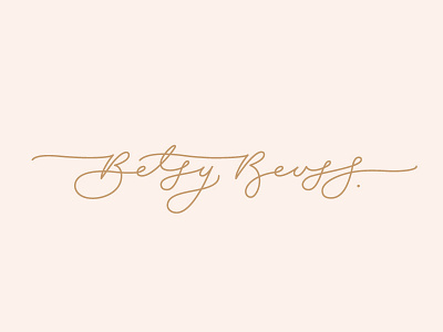 Betsy Reuss custom lettering monoline sexologist signature therapist typography